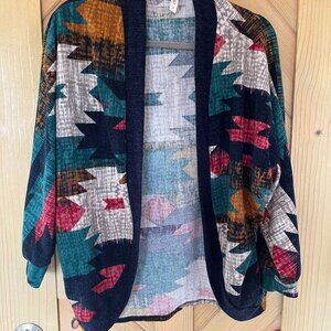 Emerald 3/4 Sleeve Lightweight Women's Medium Draped Cardigan